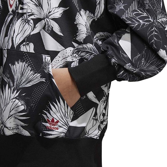 Adidas Originals X The Farm Hoodie Floral Cheetah - Picture 4 of 5